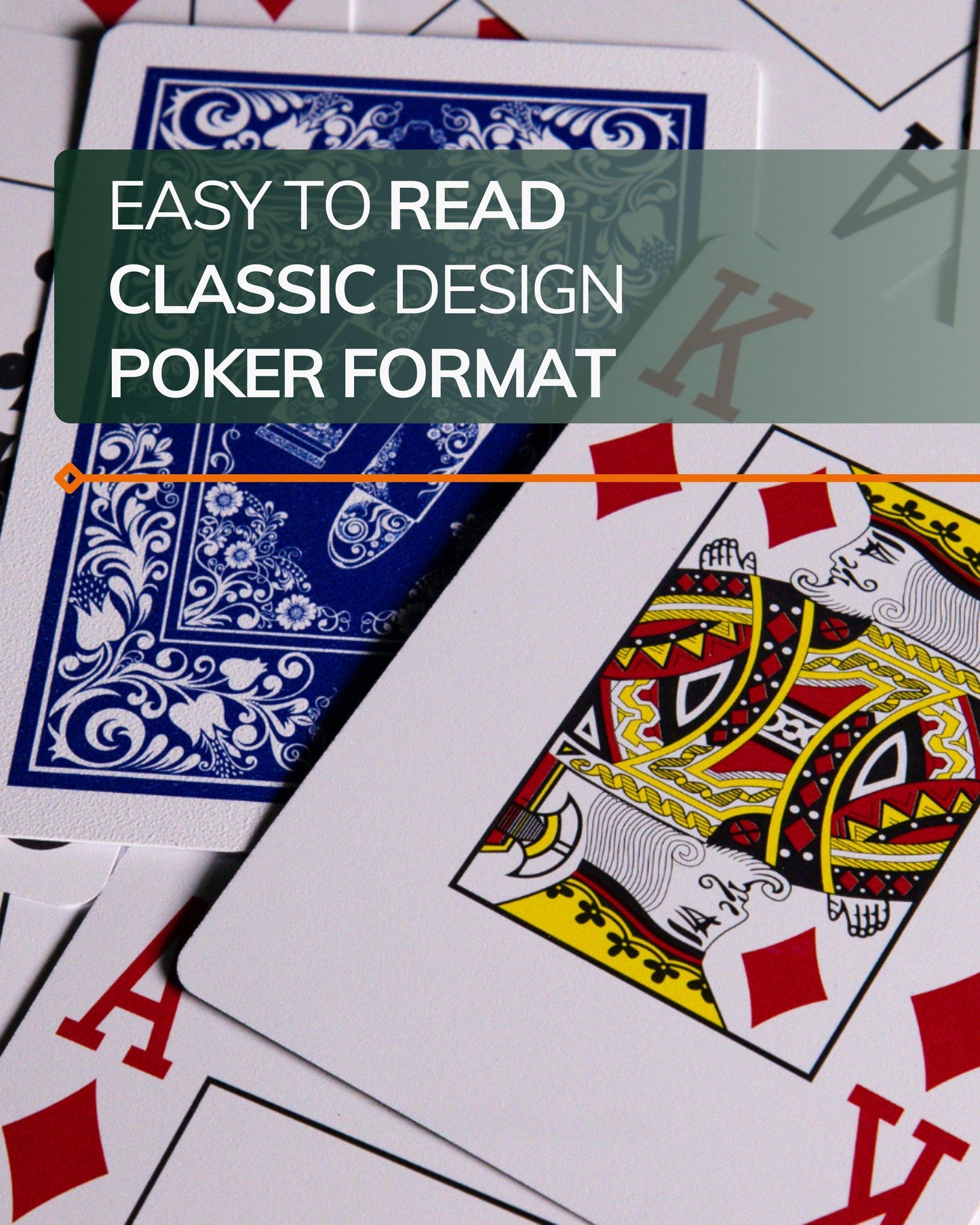 Plastic Poker Cards – Double Deck with Jumbo Index