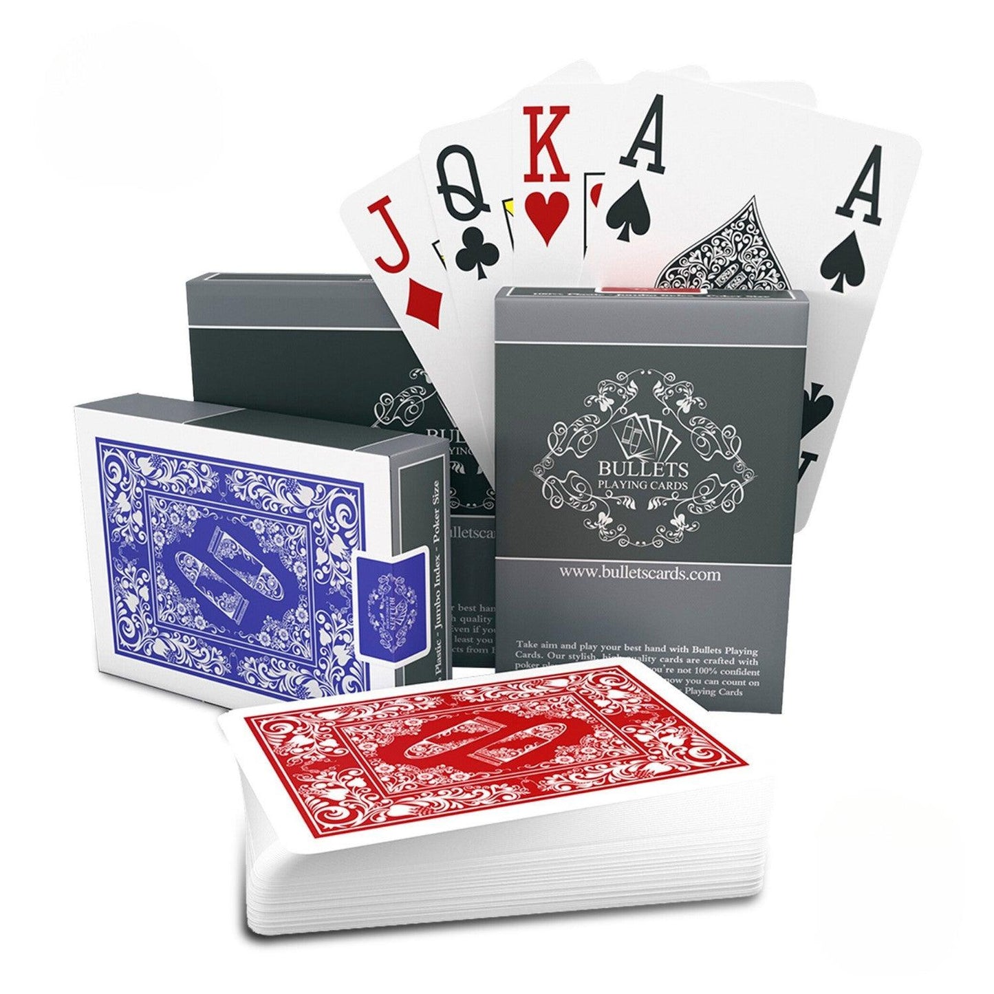 Plastic Poker Cards – Double Deck with Jumbo Index