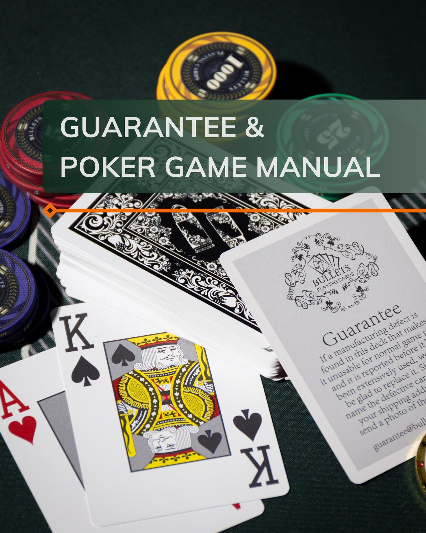 Plastic poker cards 'Platinum'