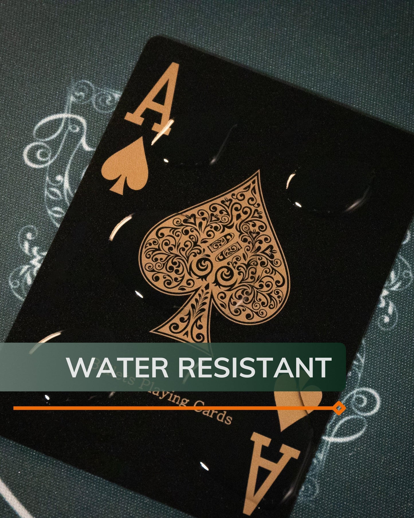Plastic poker cards 'Black Edition'