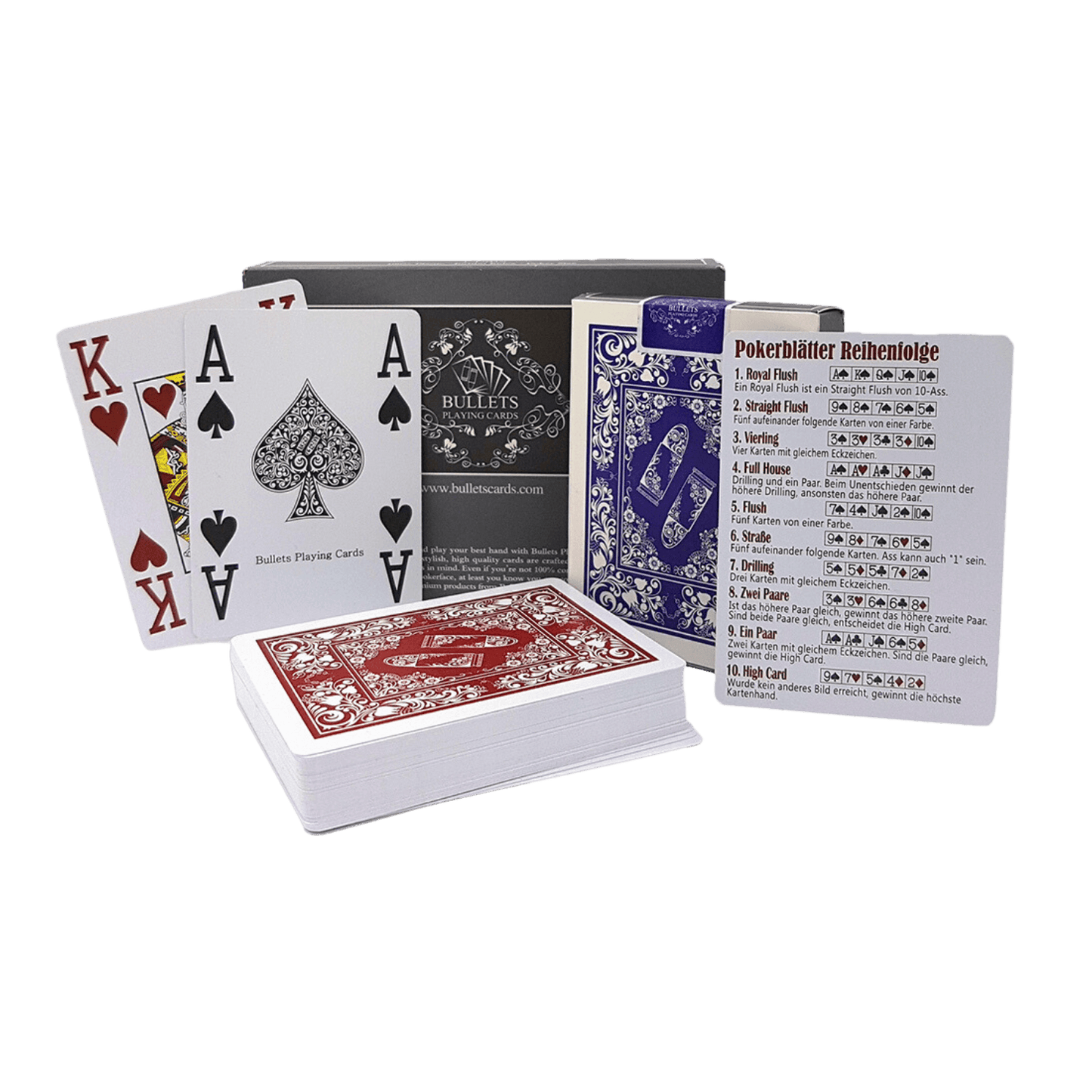 Plastic Poker Cards – Double Deck with Jumbo Index