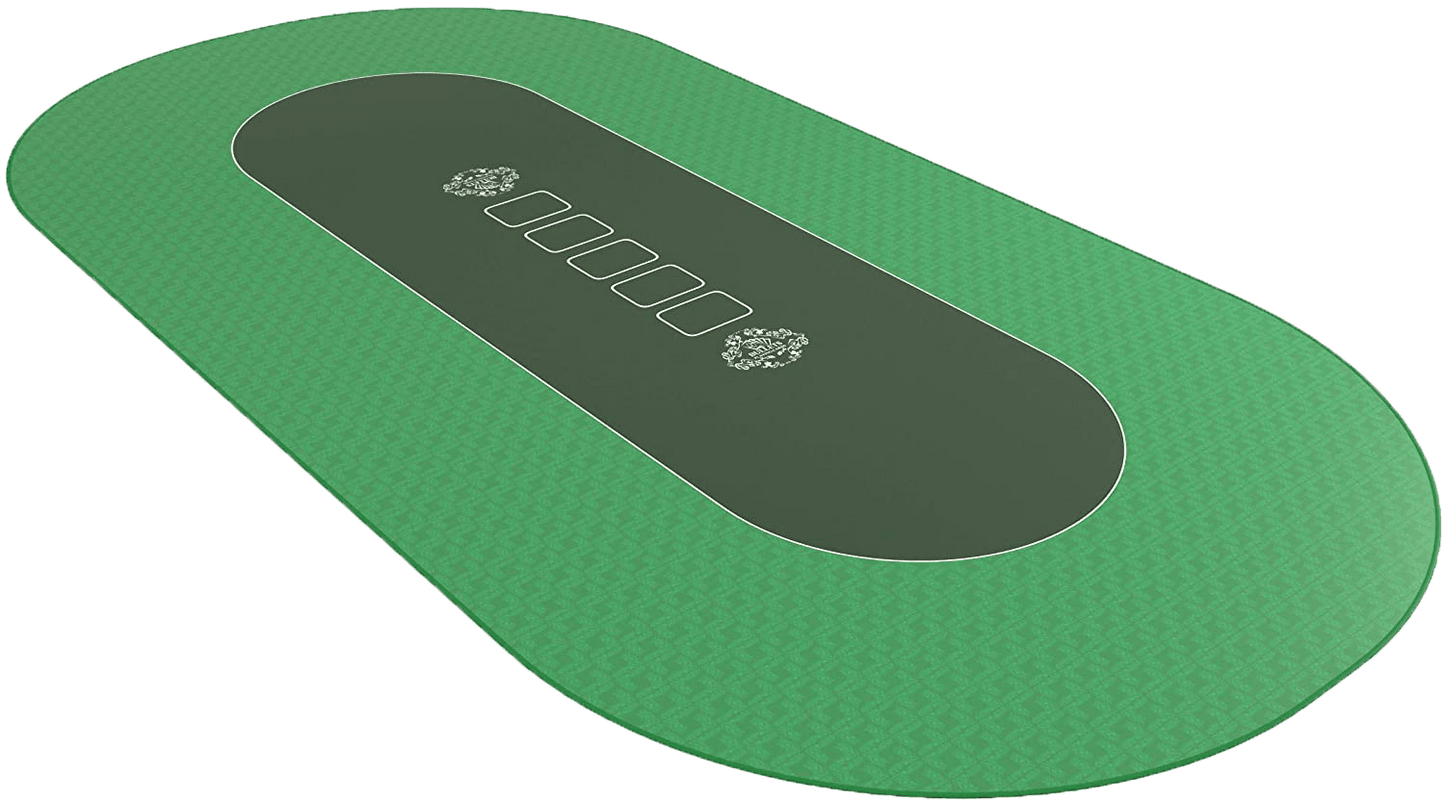 Poker Mat 70" x 35", oval - Classic Design