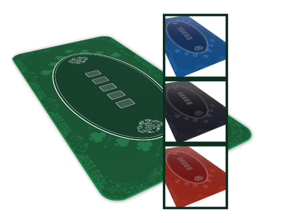 Poker Mat - Casino Design - Different Colors And Sizes - Rectangular
