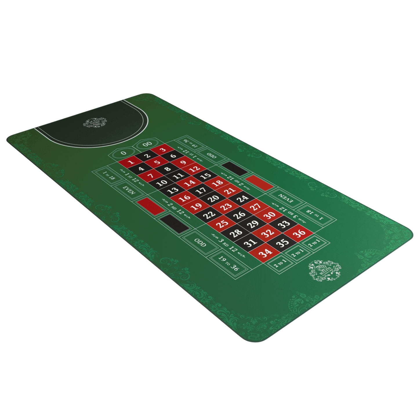 Roulette Mat – Casino Table Layout in Multiple Sizes