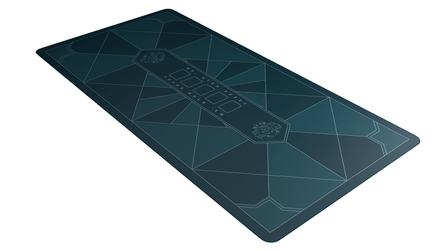 Poker Mat 'Paulie' Design - Rectangular - Different Colors And Sizes