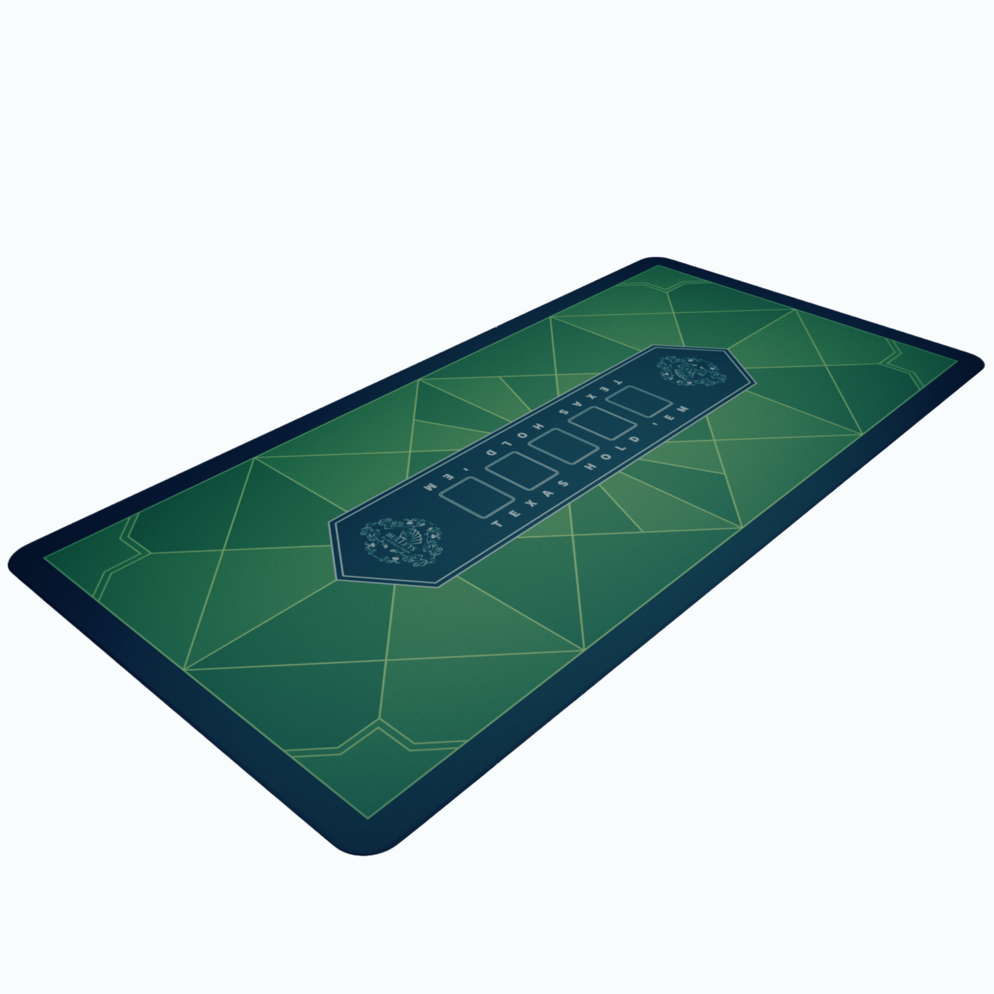 Poker Mat 'Paulie' Design - Rectangular - Different Colors And Sizes