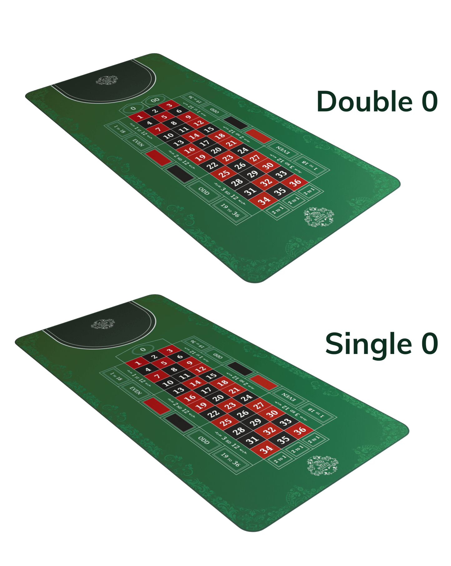 Roulette Mat – Casino Table Layout in Multiple Sizes