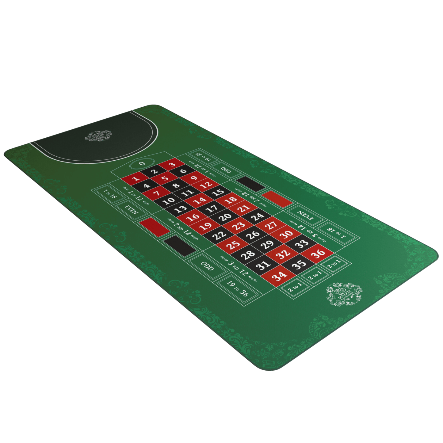 Roulette Mat – Casino Table Layout in Multiple Sizes