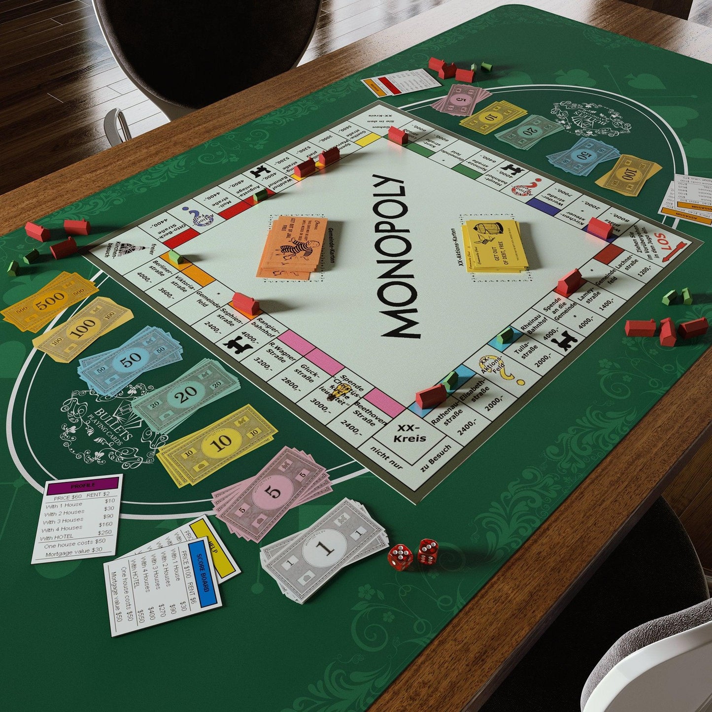 Universal mat 55" x 29.5", rectangular - Casino Design
