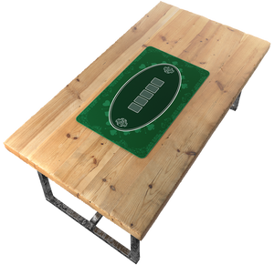 Poker mat (table layout) 45'' x 25'', rectangular - Casino-Design