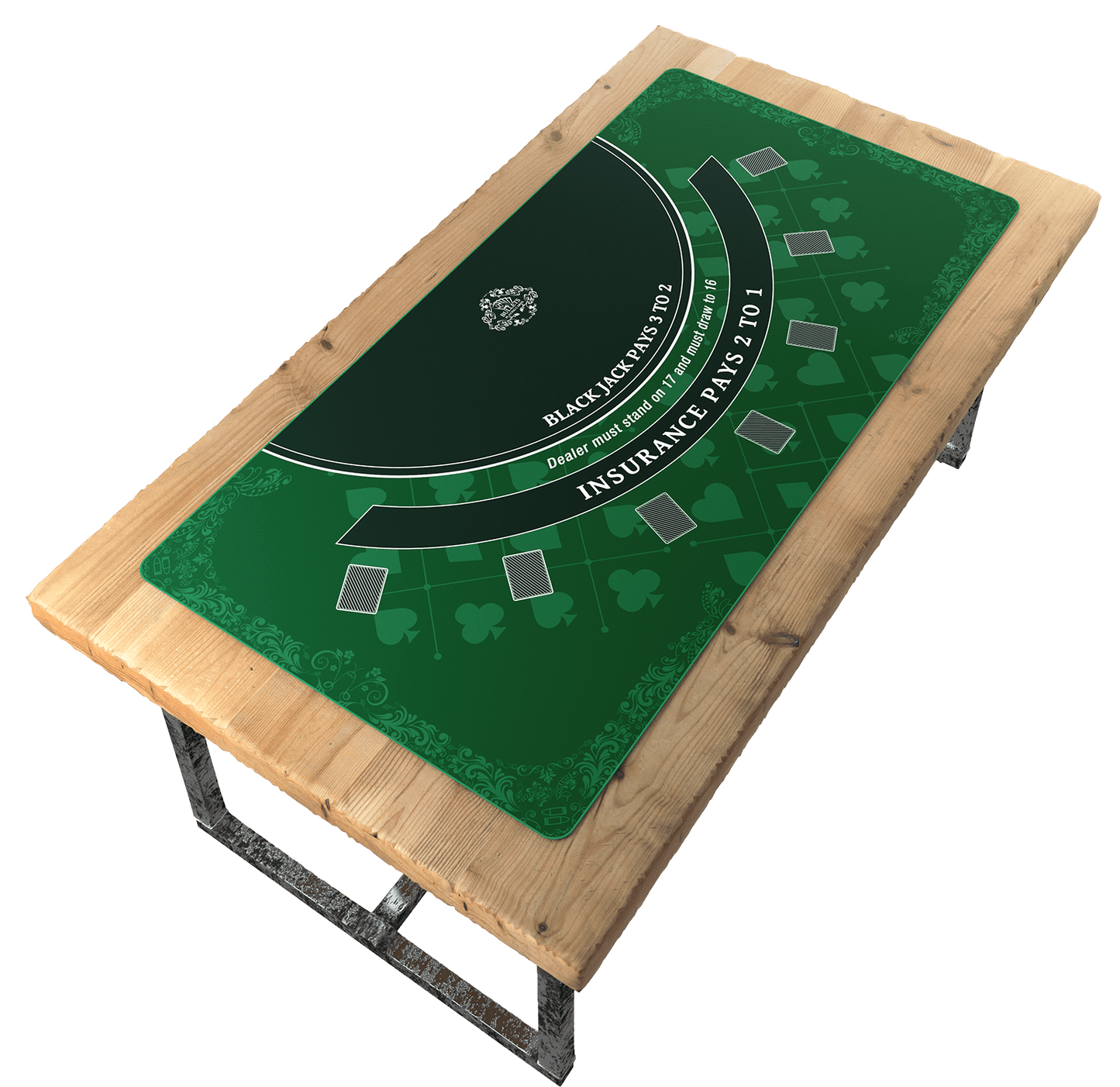 Blackjack Layout - Table Top Mat - Different Sizes