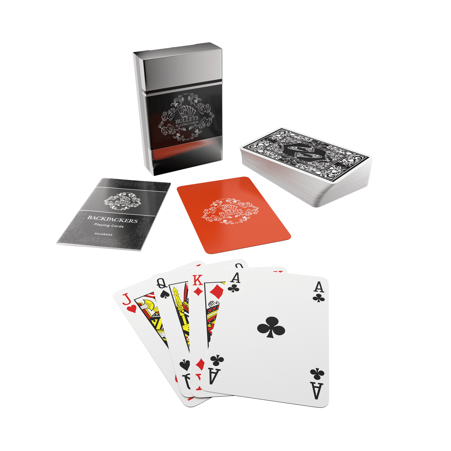 Backpacker Playing Cards – Travel Set with Games & Aluminum Box