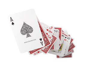 Plastic playing cards, bridge size, double pack, standard index