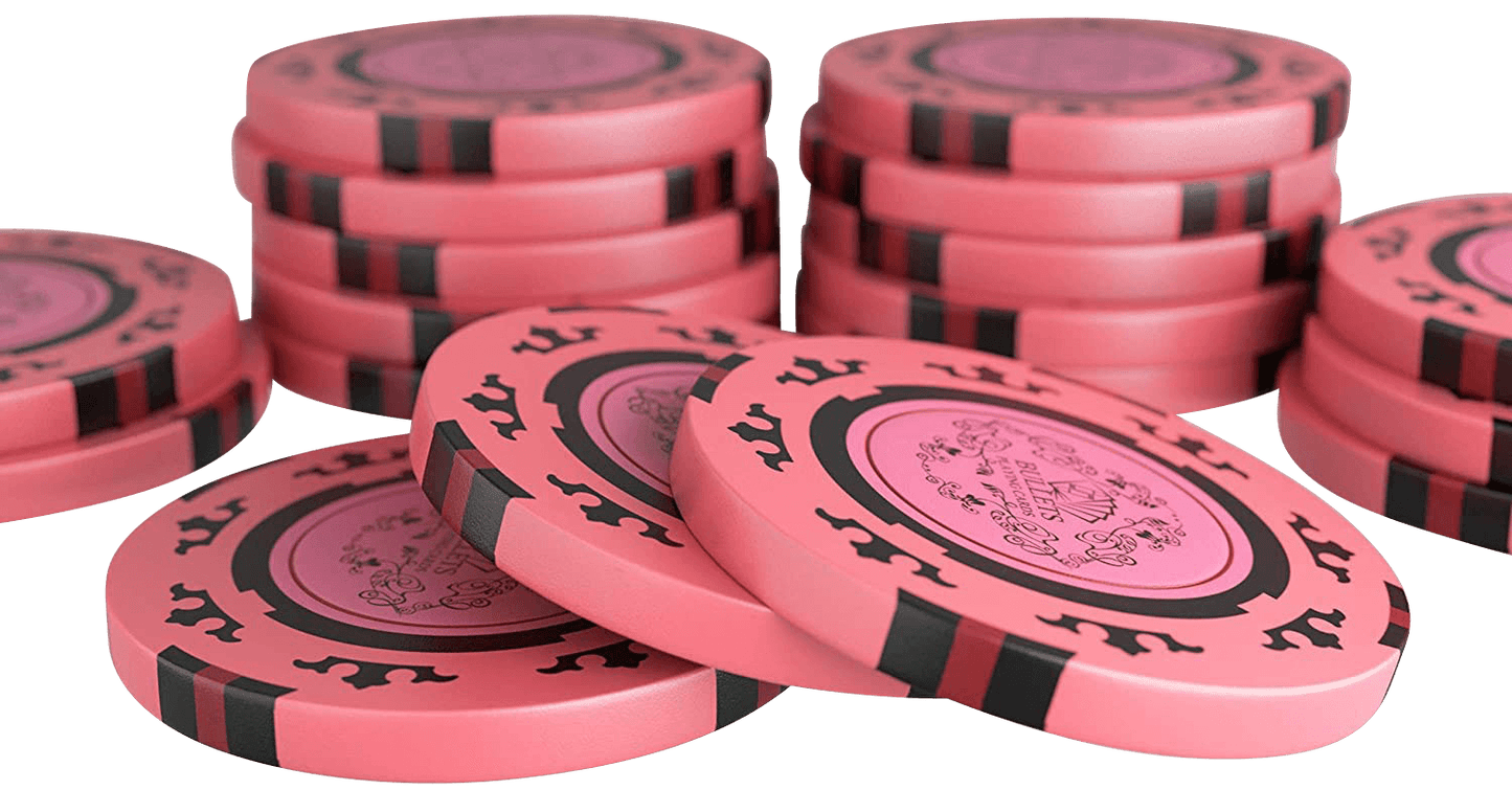 Clay Poker Chips "Corrado" without values - roll of 20 pcs