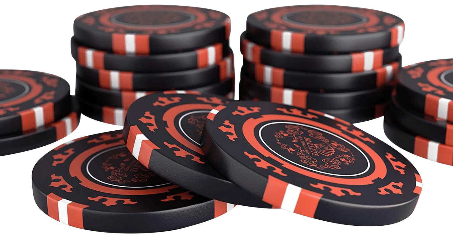 Clay Poker Chips "Corrado" without values - roll of 20 pcs