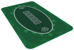 Poker mat (table layout) 45'' x 25'', rectangular - Casino-Design