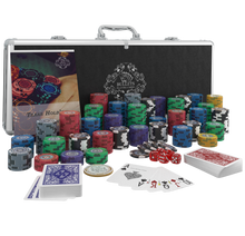 Load image into Gallery viewer, Poker case with 500 designer clay poker chips &#39;Tony&#39; with values