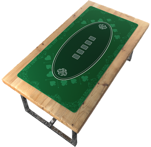 Poker mat 39.4" x 23.6", rectangular - casino design