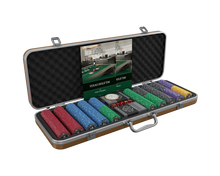 Load image into Gallery viewer, Poker case with 500 ceramic poker chips &#39;Silvio&#39; with values