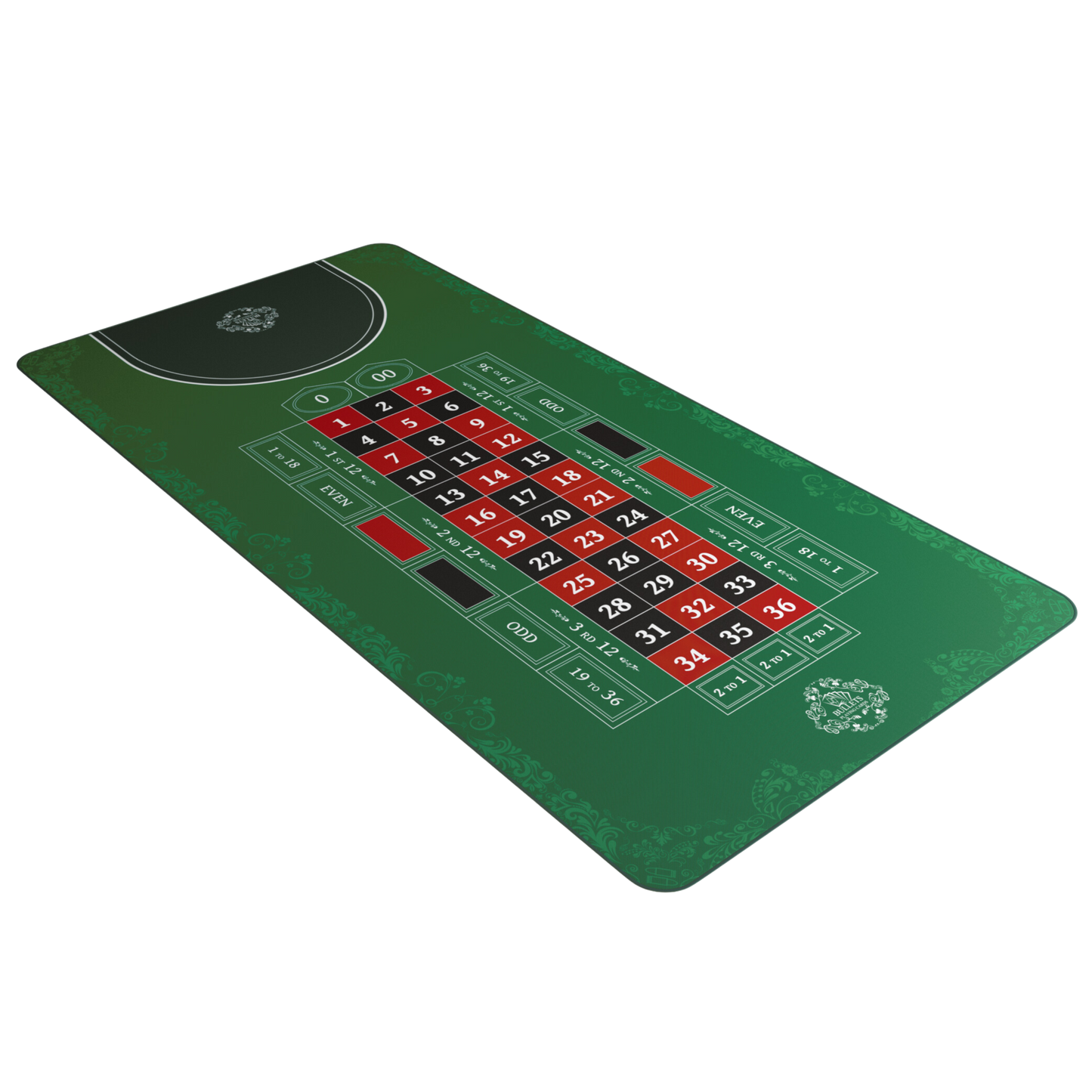 Roulette Mat – Casino Table Layout in Multiple Sizes