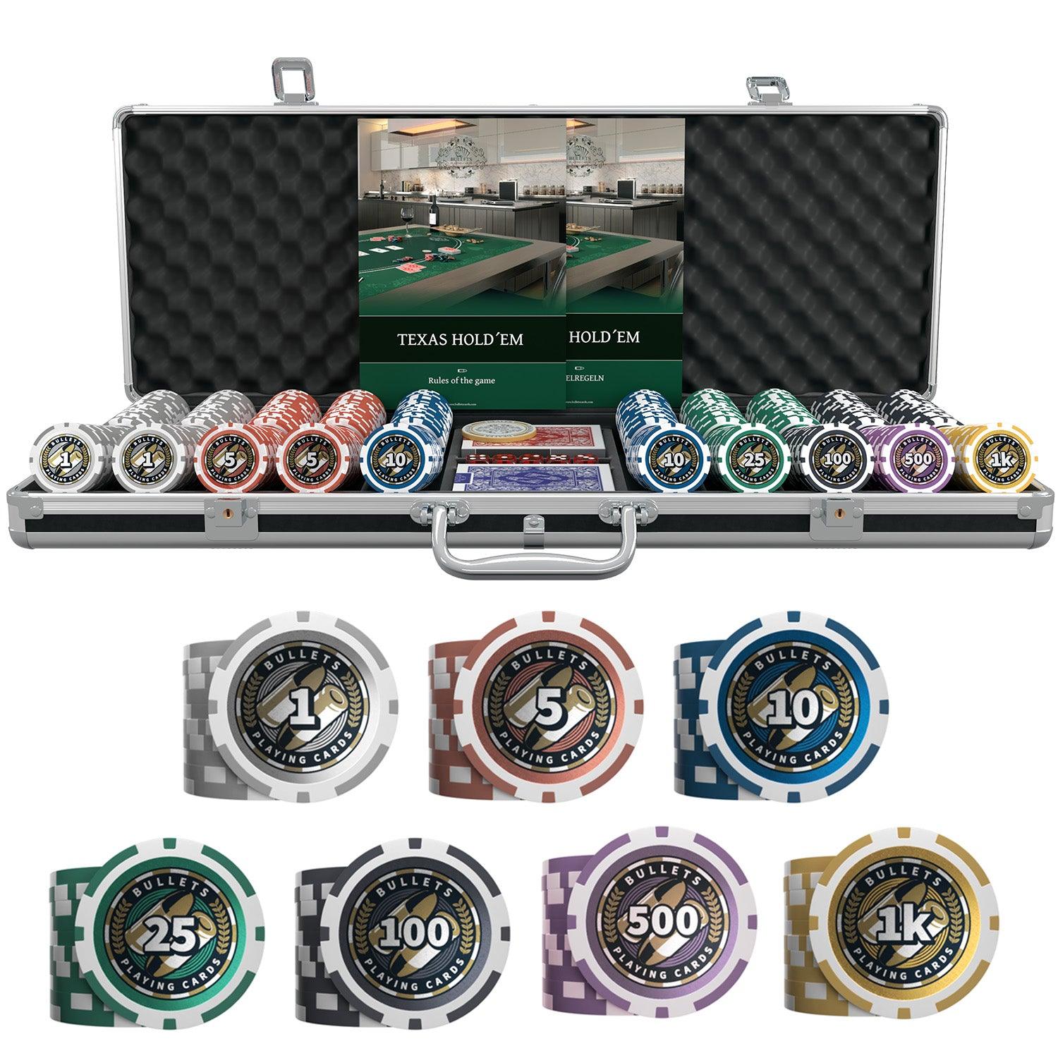 Bullet Card Poker Sets – Complete Chip & Card Sets in Cases | Bullets Cards ...