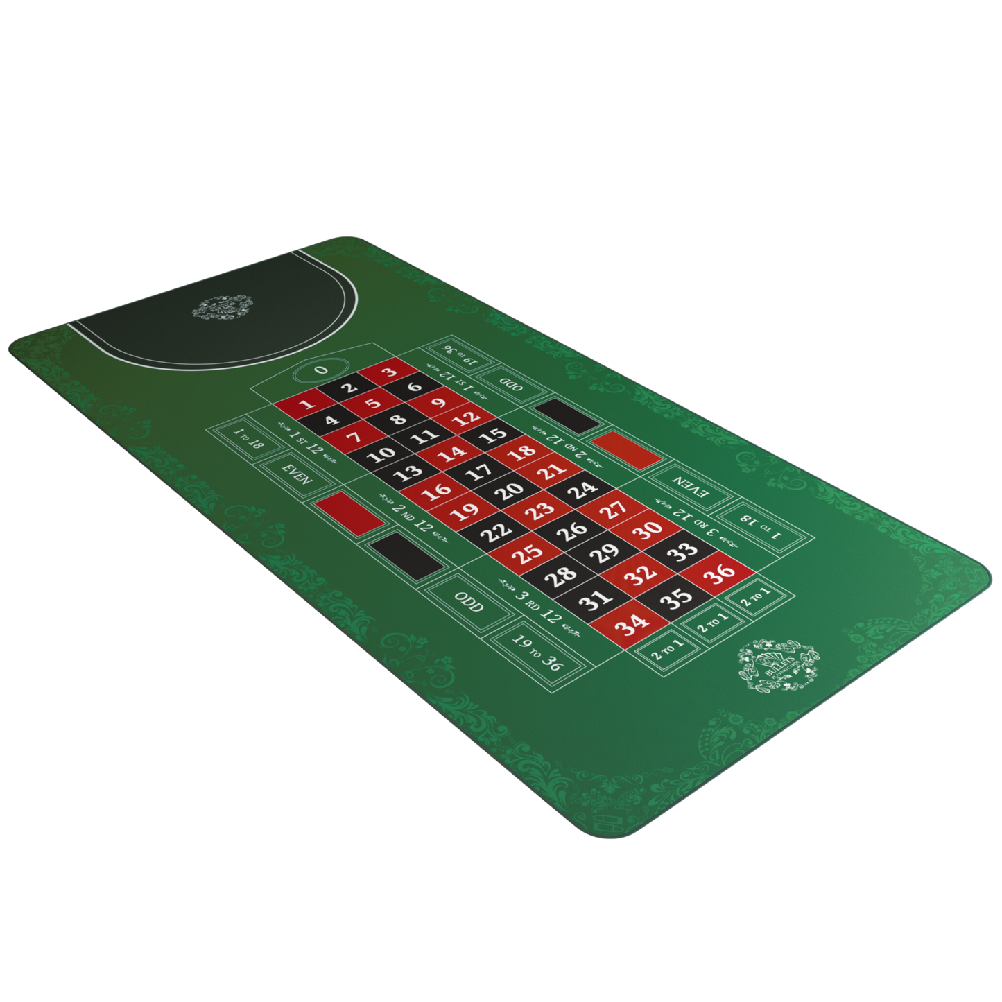 Roulette Mat – Casino Table Layout in Multiple Sizes