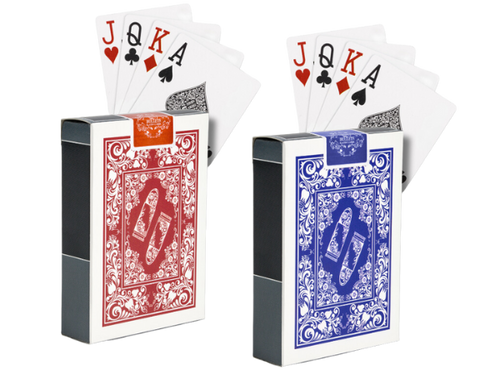 Plastic Poker Cards, Poker Size, Single Pack, Jumbo Index