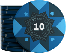Load image into Gallery viewer, Ceramic poker chips &quot;Paulie&quot; with values - role of 25 pcs
