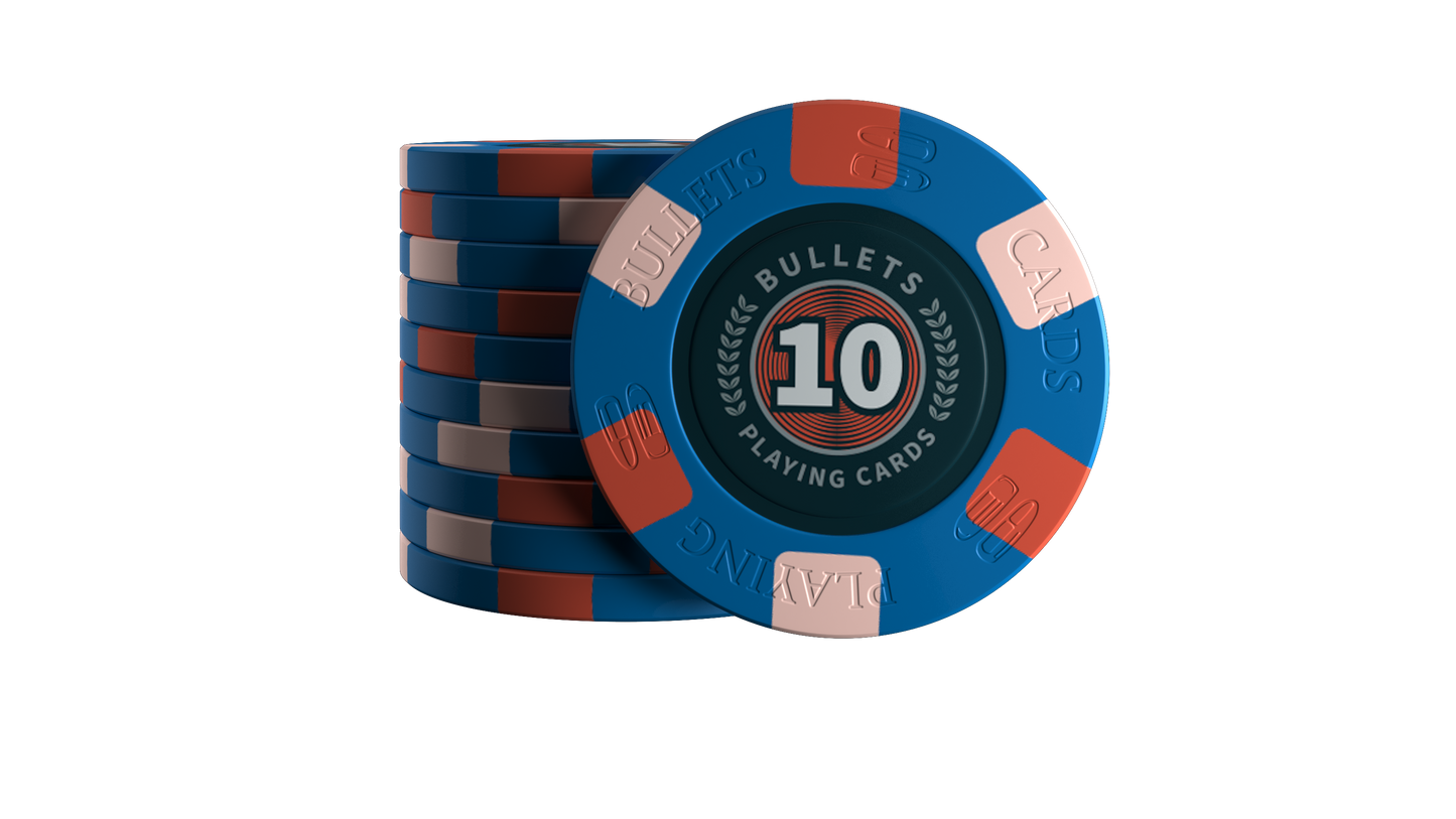 Ceramic poker chips "Richie" with values - role of 25 pcs