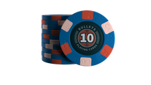 Load image into Gallery viewer, Ceramic poker chips &quot;Richie&quot; with values - role of 25 pcs