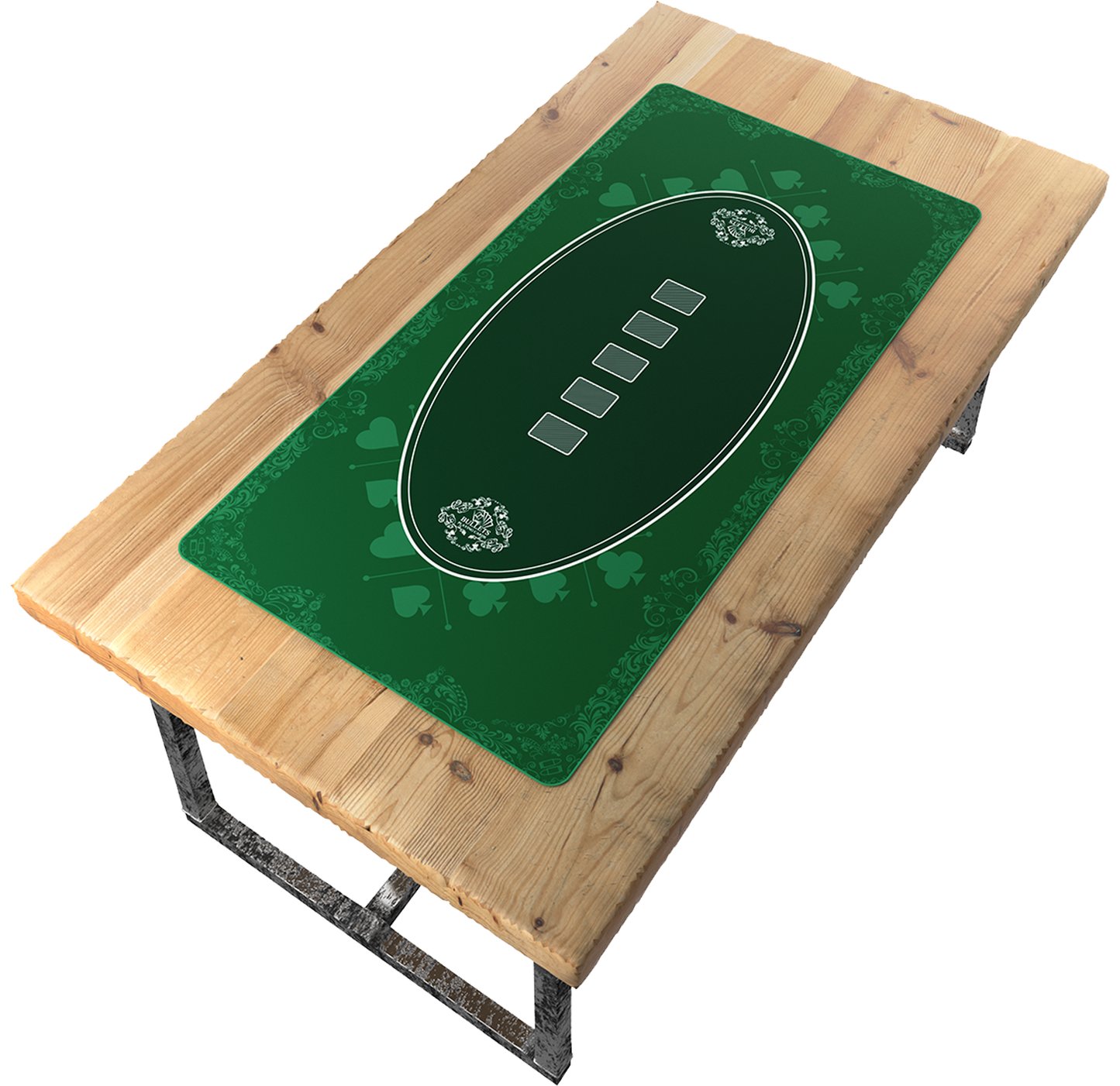 Poker Mat - Casino Design - Different Colors And Sizes - Rectangular