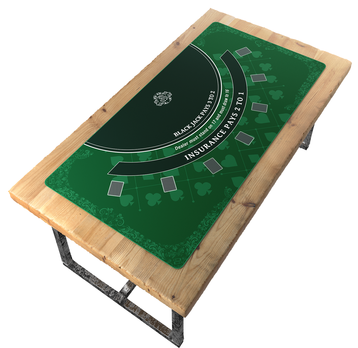 Blackjack Layout - Table Top Mat - Different Sizes