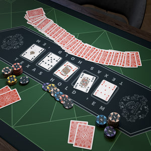 Poker mat, rectangular - 'Paulie' Design - different sizes