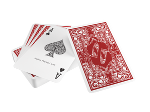 Plastic playing cards, bridge size, double pack, standard index