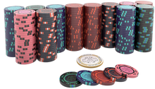 Load image into Gallery viewer, Clay Poker Chips &quot;Corrado&quot; without values - role of 20 pcs