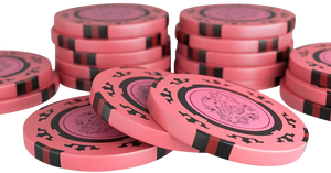 Clay Poker Chips "Corrado" without values - role of 20 pcs