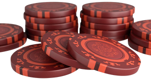 Clay Poker Chips "Corrado" without values - role of 20 pcs