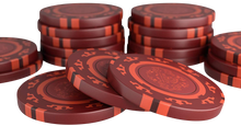 Load image into Gallery viewer, Poker case with 500 clay poker chips &quot;Corrado&quot; without values