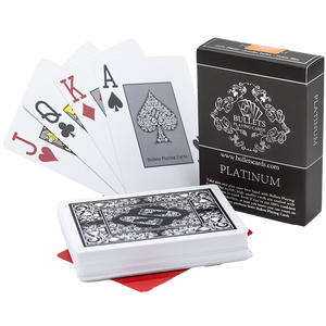 Plastic poker cards 'Platinum'