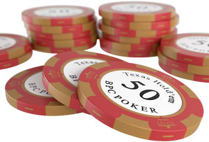 Clay poker chips "Carmela" with values - role of 25 pcs