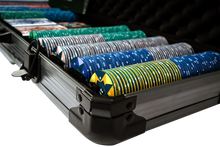 Load image into Gallery viewer, Poker set with 500 ceramic poker chips &quot;Paulie&quot; with denominations.