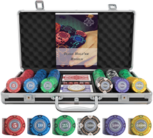 Load image into Gallery viewer, Poker case with 300 clay poker chips &quot;Tony&quot; with values