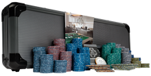 Load image into Gallery viewer, Poker set with 500 ceramic poker chips &quot;Paulie&quot; with denominations.